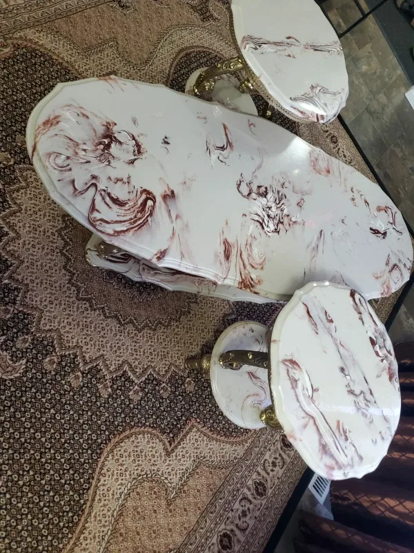 Marble Coffee and End Table Set