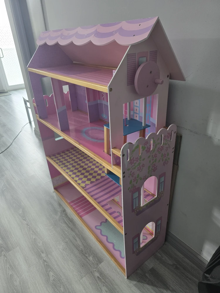 Pink Wooden Dollhouse - photo 2