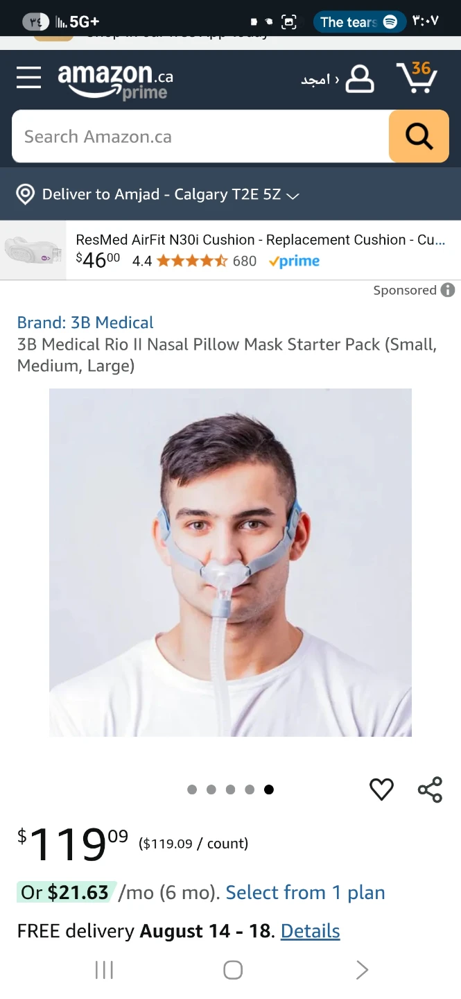 3B Medical Rio II Nasal Pillow Mask Starter Pack