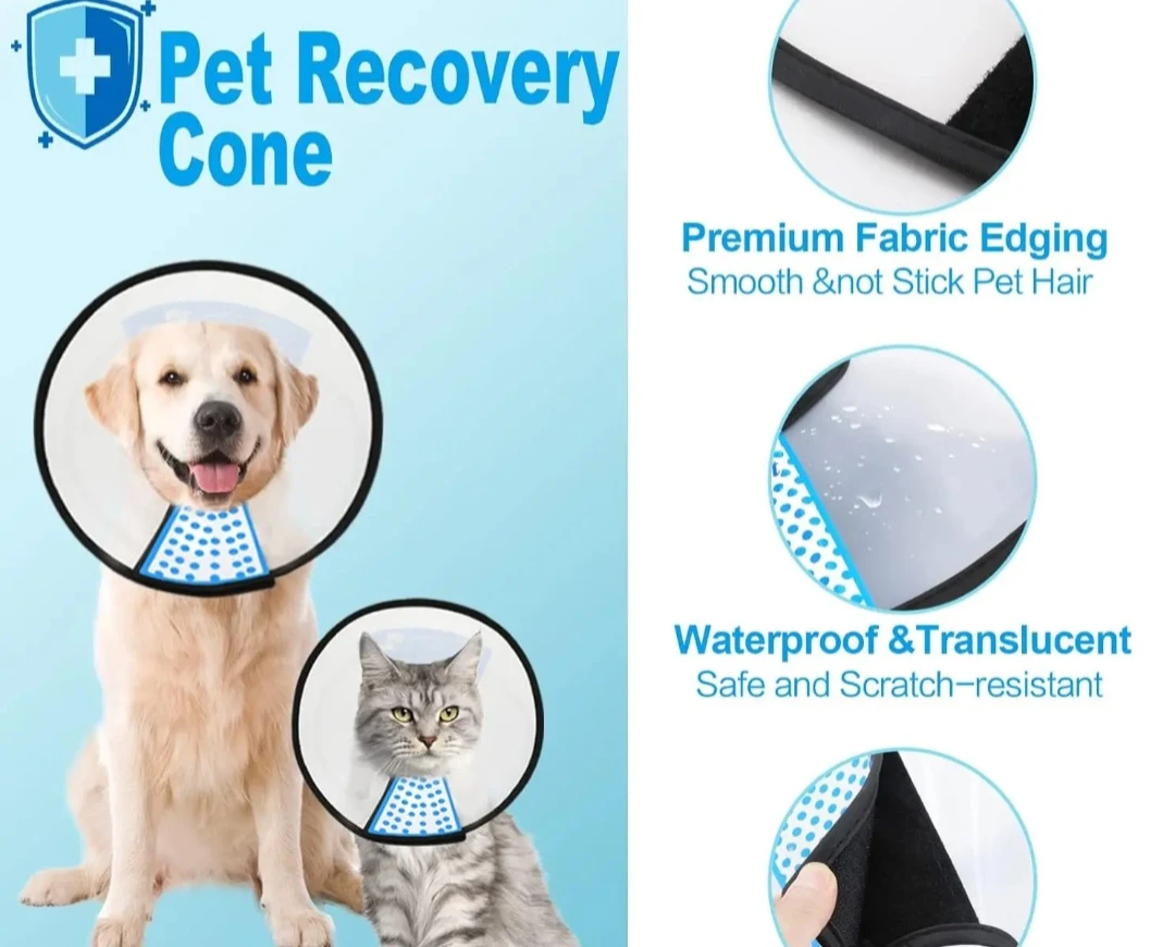 5-in-1 Multifunction Pet Hair Remover & Pet Recovery Cone - photo 3