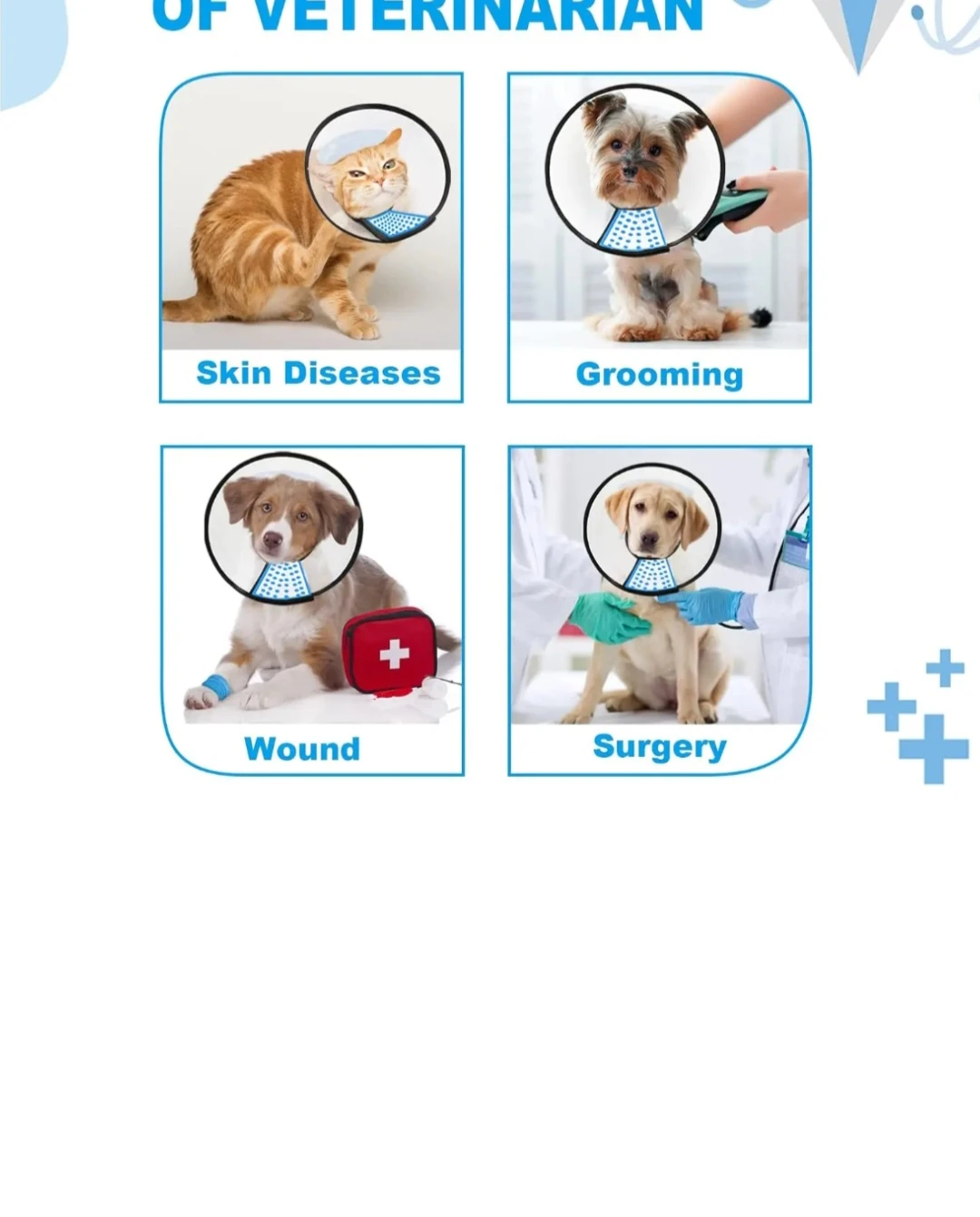 5-in-1 Multifunction Pet Hair Remover & Pet Recovery Cone - photo 4