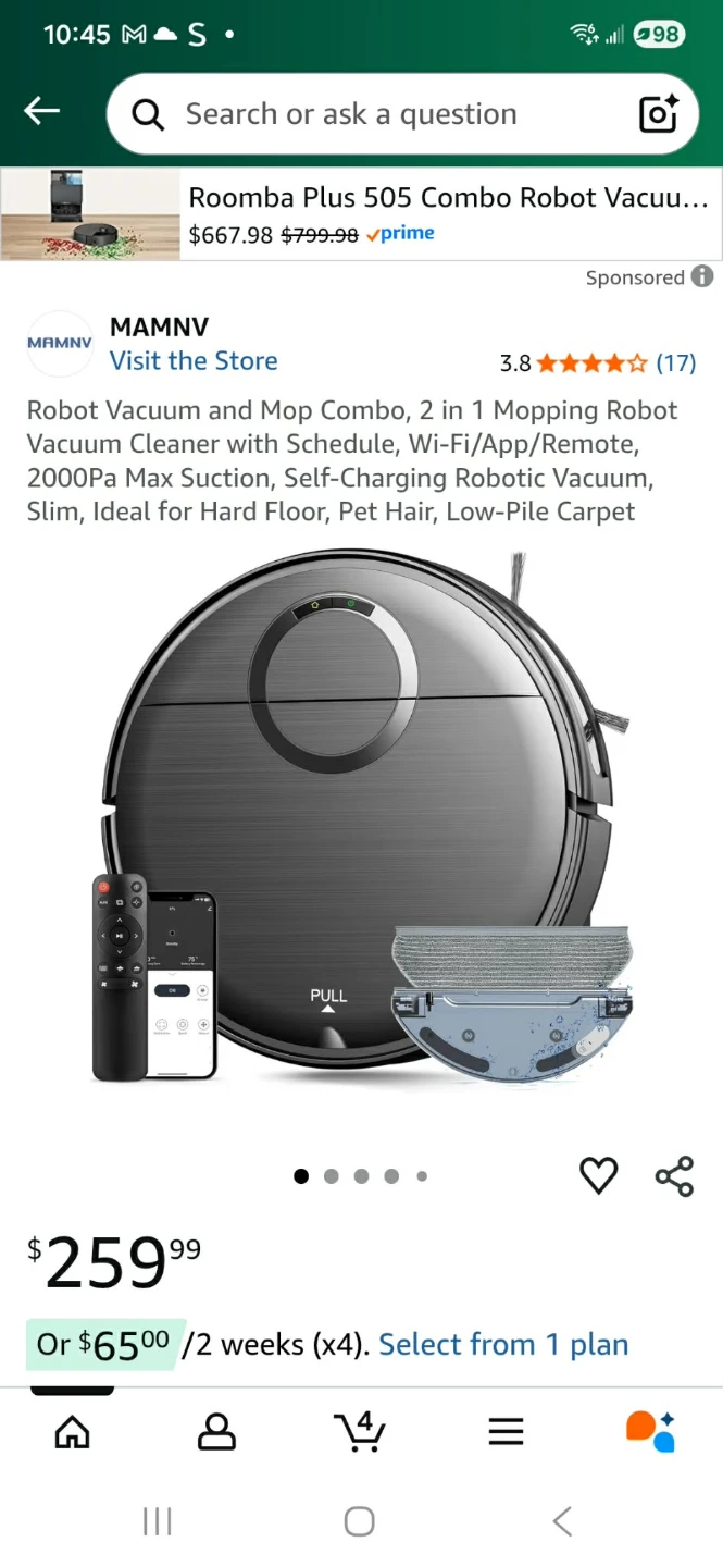 2-in-1 Robot Vacuum & Mop T7S - New in Box! - photo 3