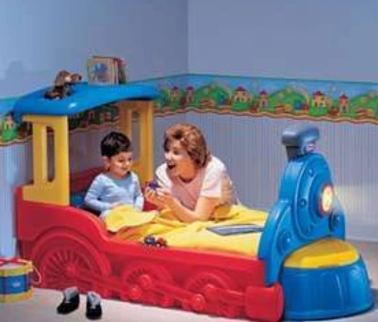 Little Tikes Train Toddler Bed - Red, Blue, Yellow - photo 2
