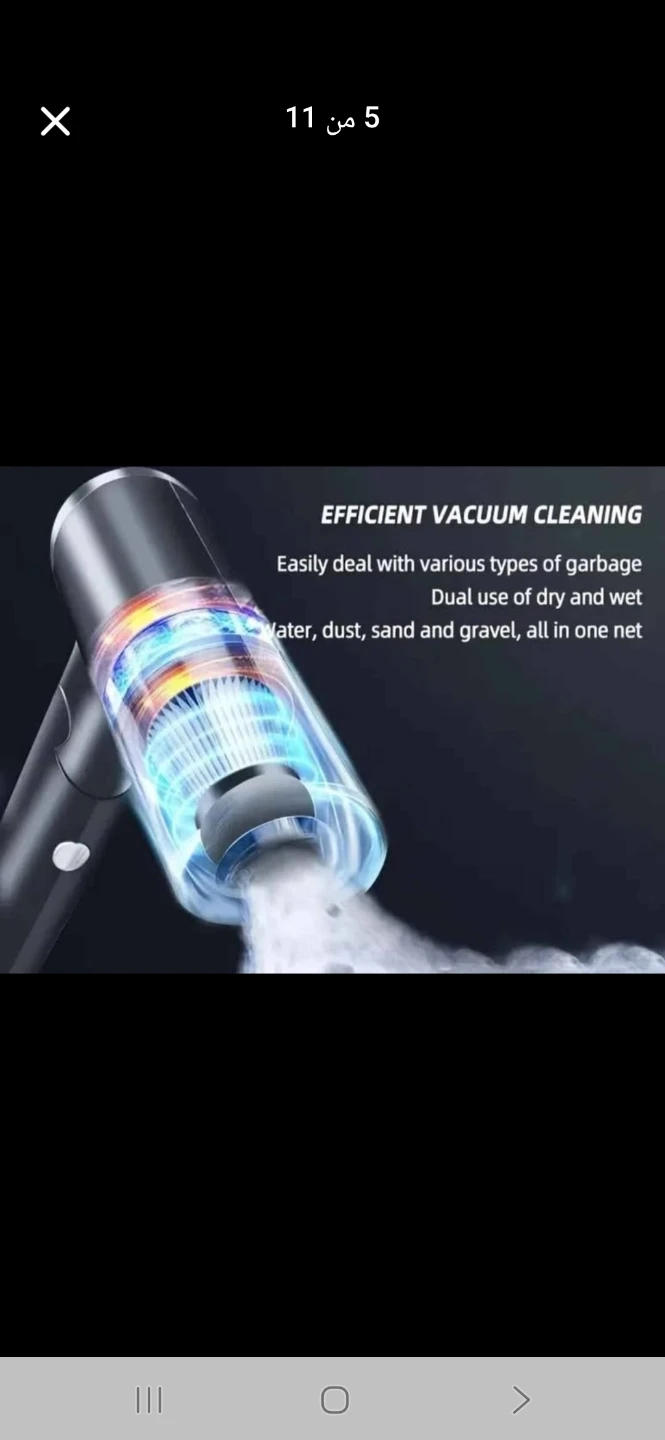 Wireless Handheld Vacuum Cleaner - 5500PA, 120W - photo 4