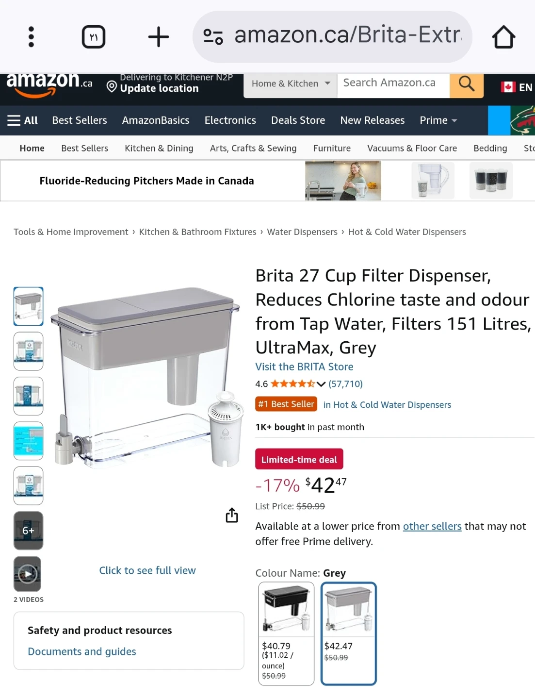 Brita UltraMax Water Filter - Leaving Canada, I don't need it!