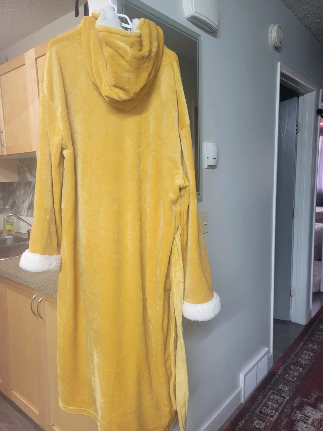 Yellow Sherpa Lined Robe - Size XL - photo 2