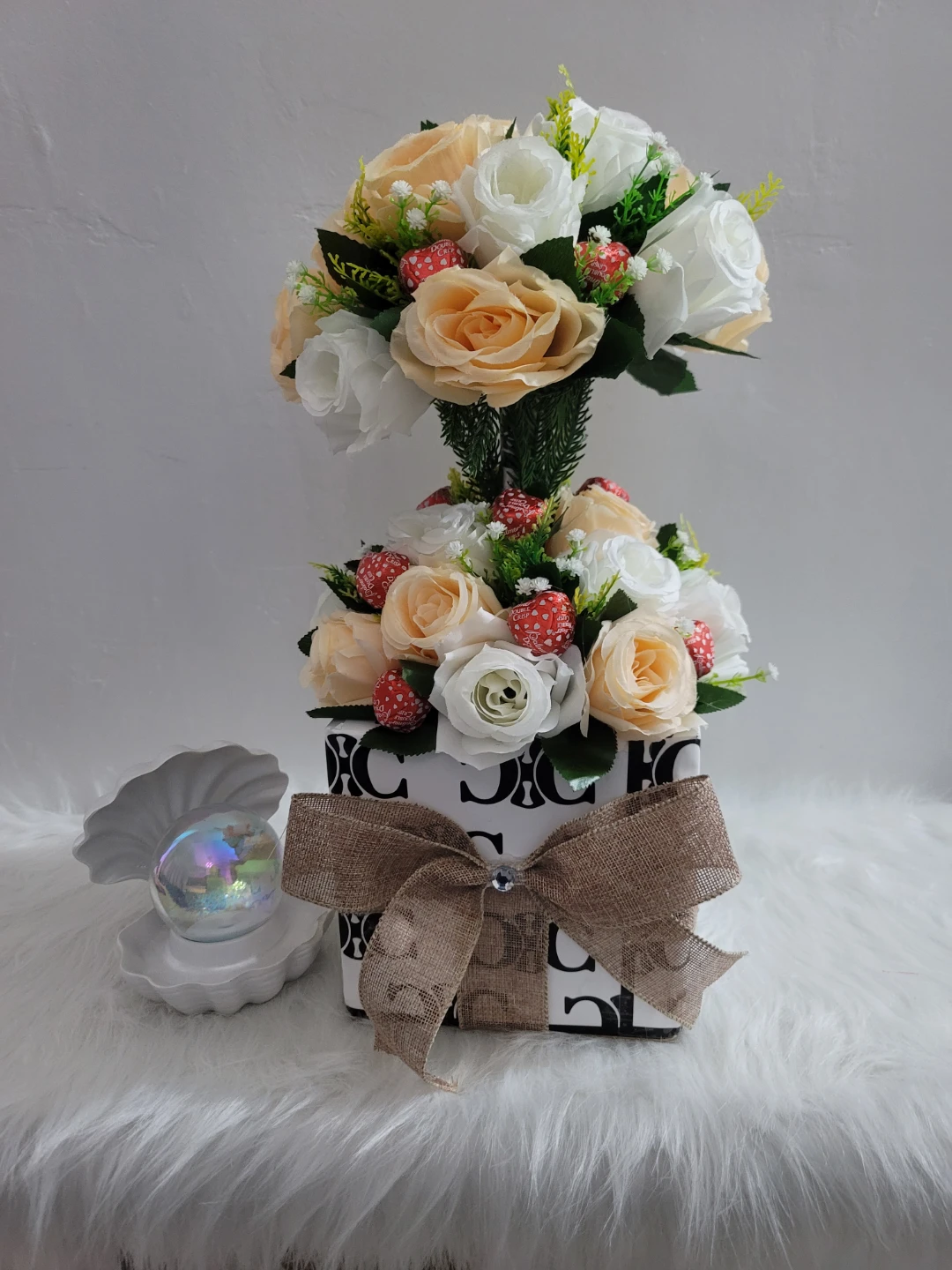 Artificial Flower Arrangement with Decorative Box - photo 3