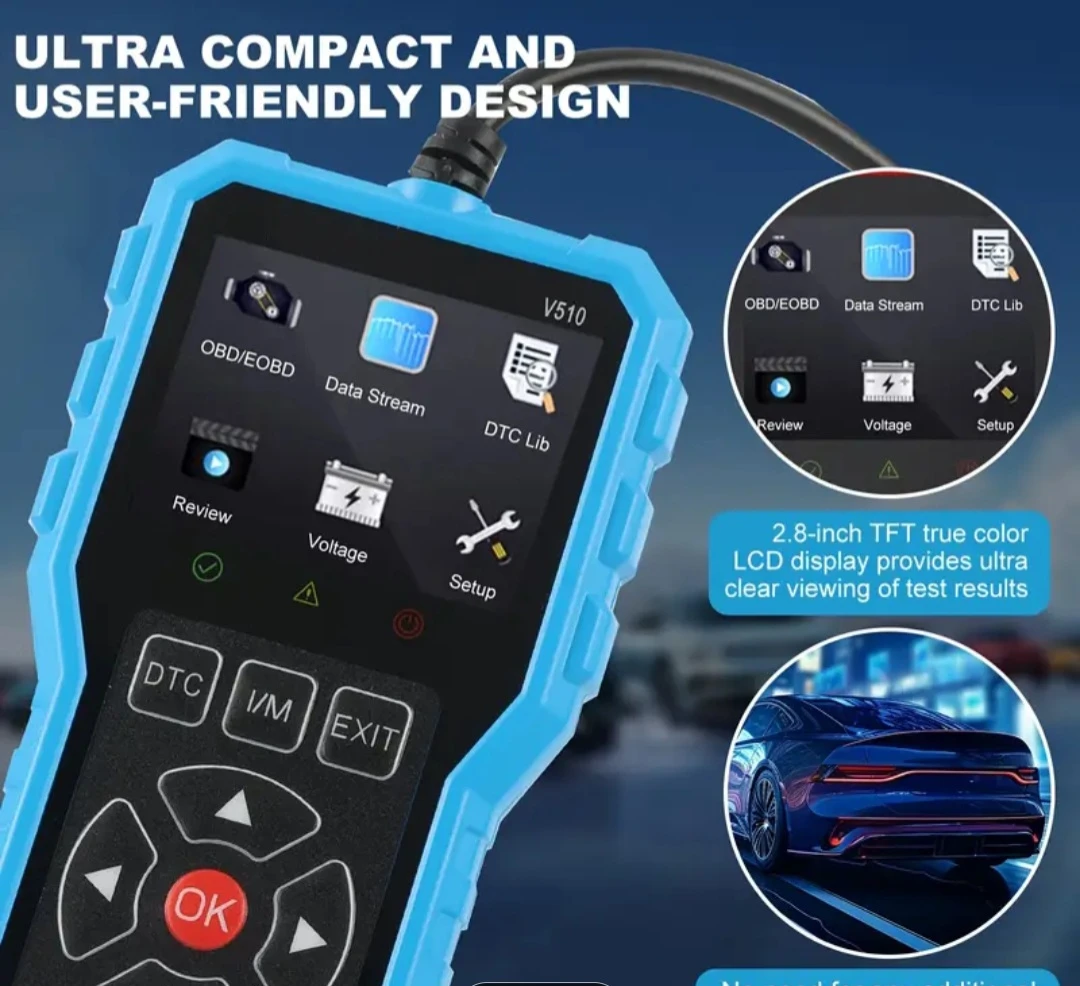 V510 OBDII Car Diagnostic Scanner Tool - photo 5