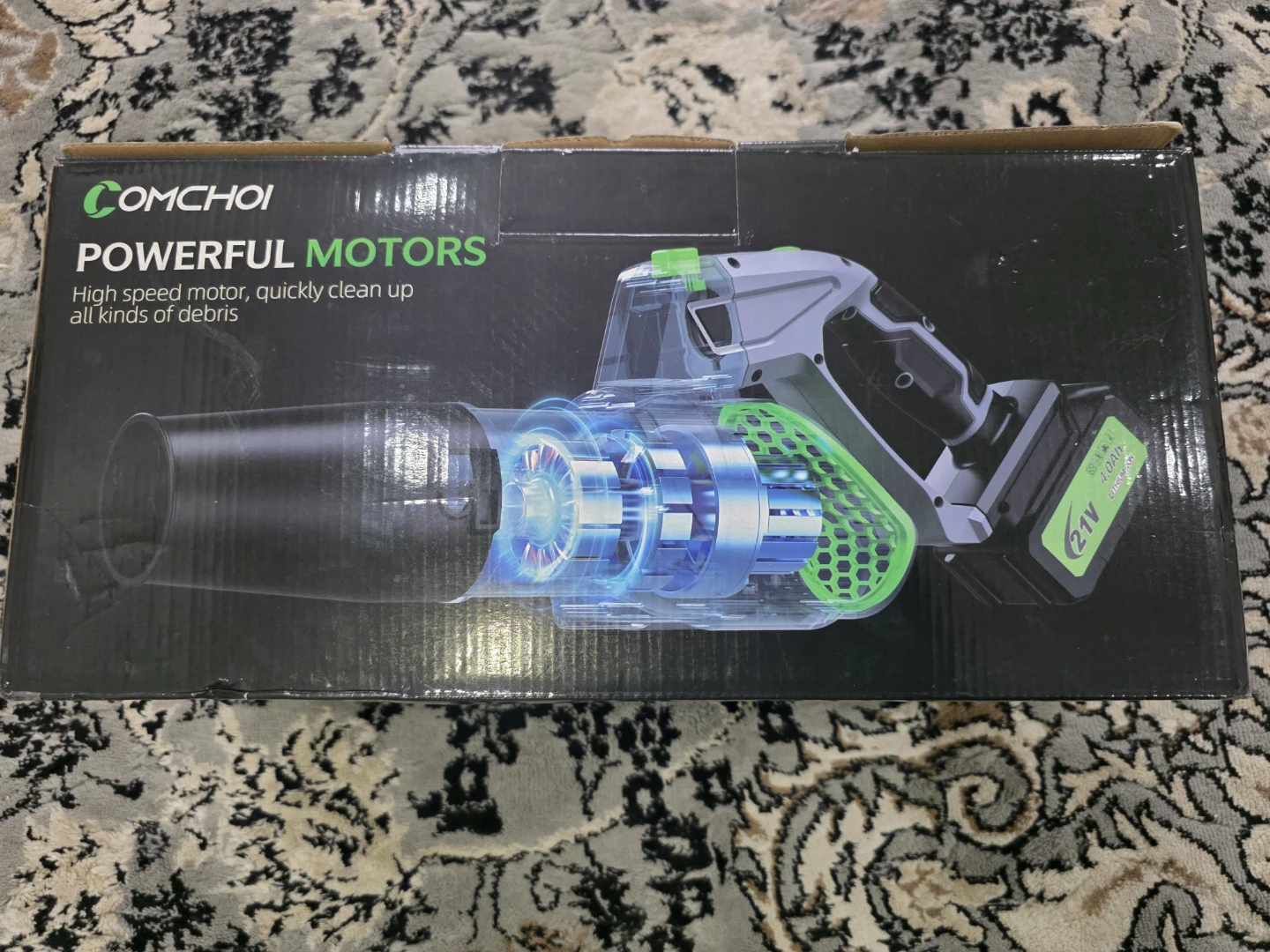 COMCHOI 21V Cordless Leaf Blower