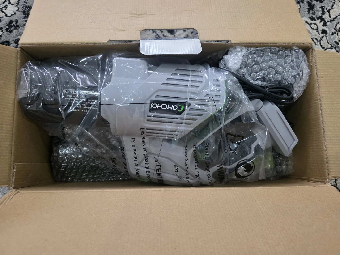 COMCHOI 21V Cordless Leaf Blower - photo 2