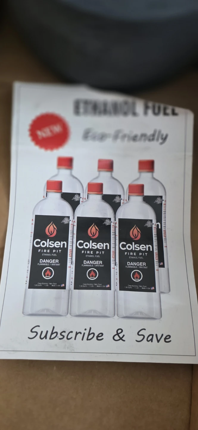 Colsen Fire Pit Ethanol Fuel