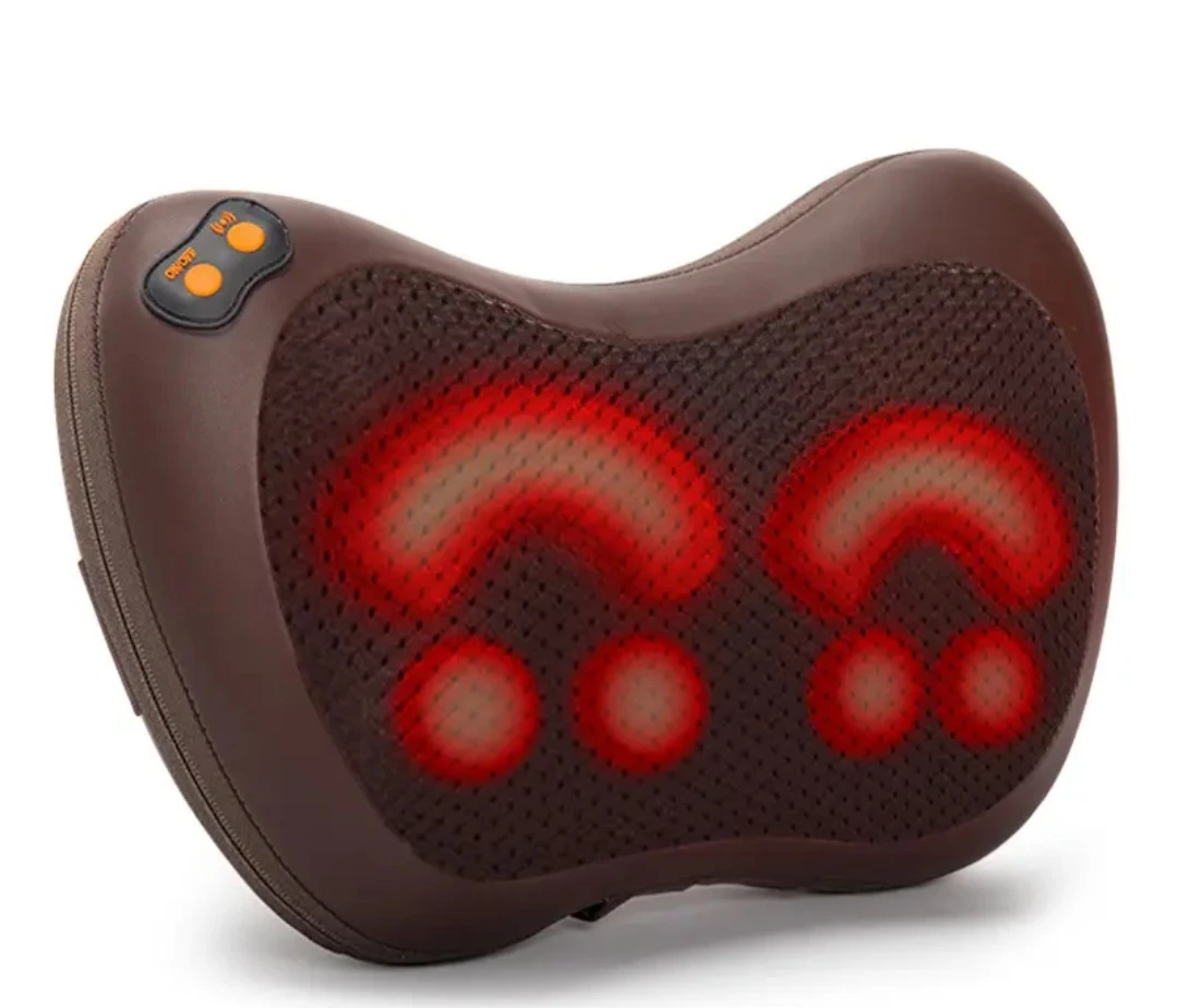 Brown Shiatsu Massage Pillow with Heat