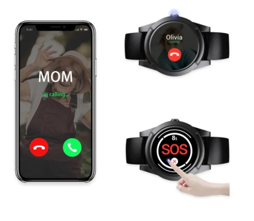 Smart Watch with SOS and Calling Features