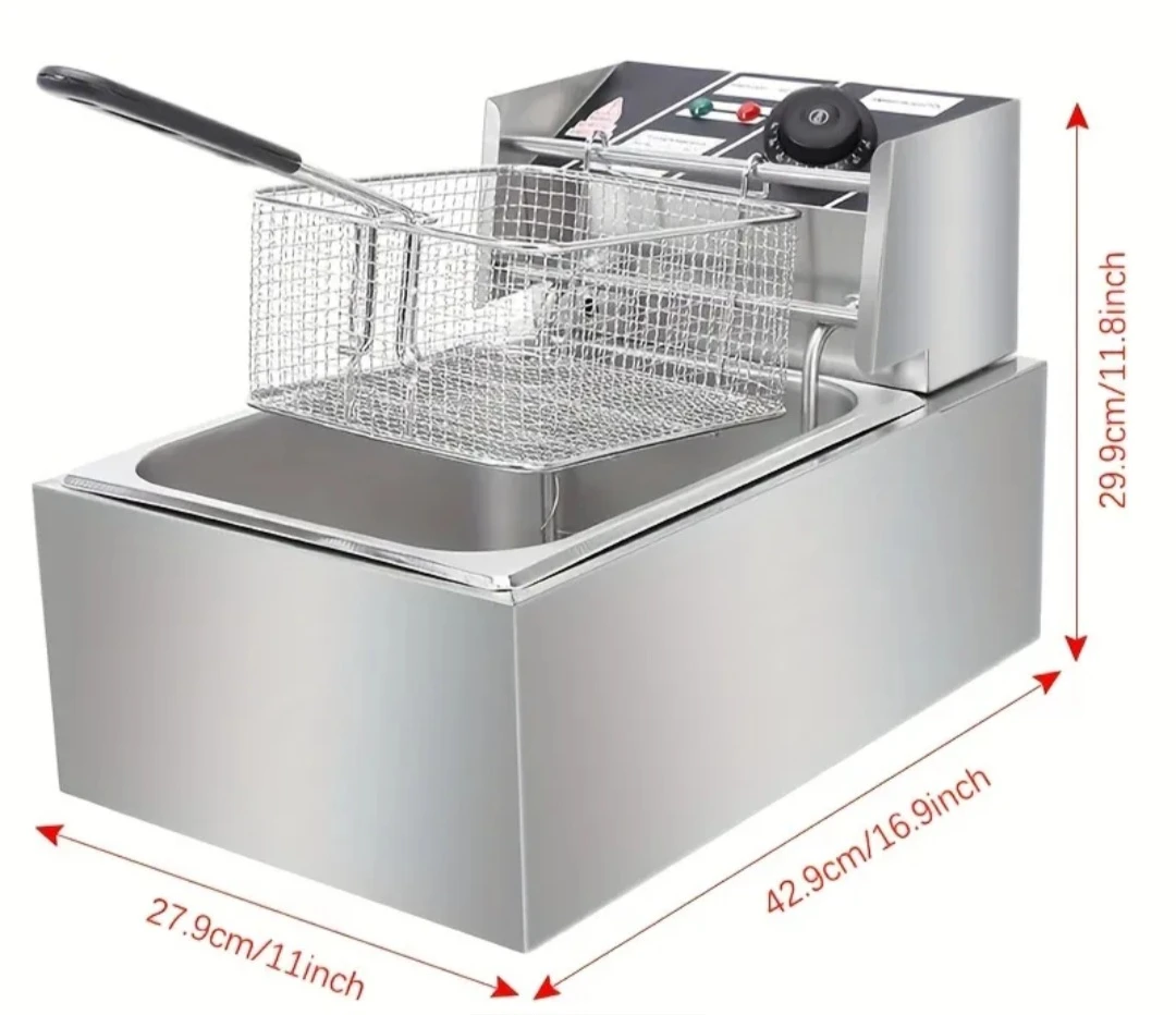 Commercial Deep Fryer 6L Stainless Steel - photo 5