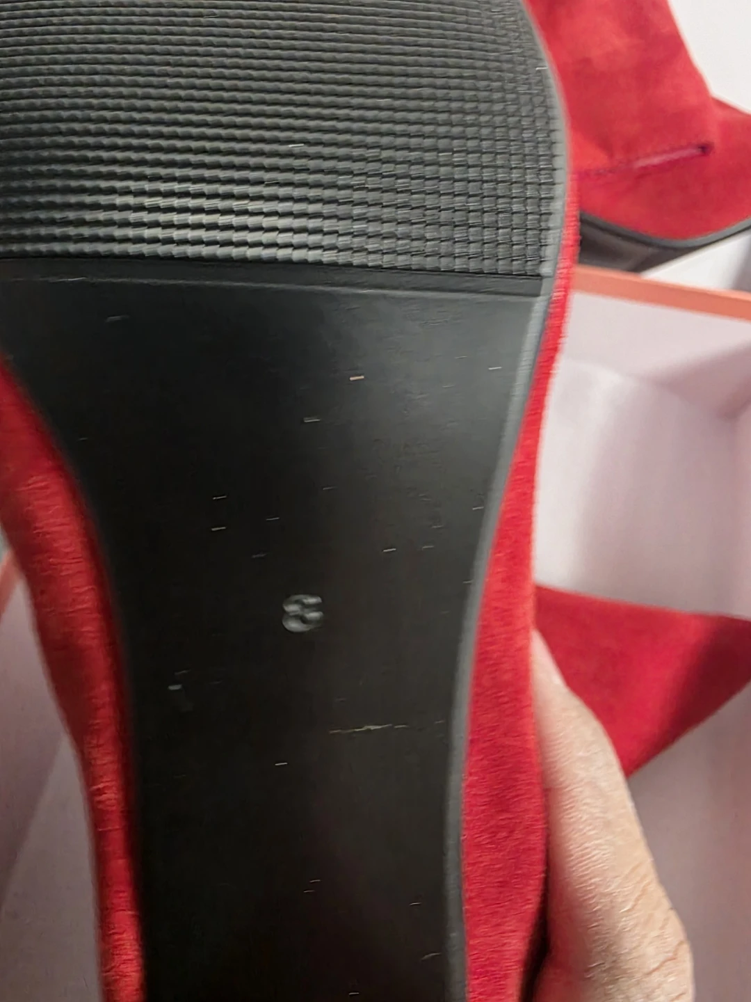 Voz Tolls Red Suede Knee-High Boots - Size 39 - photo 4