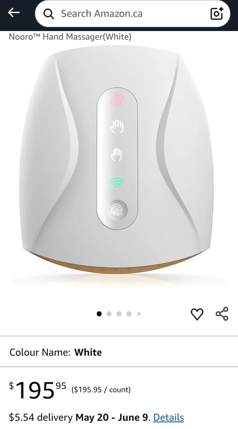 Cotsoco Intelligent Hand Massager - White - photo 2