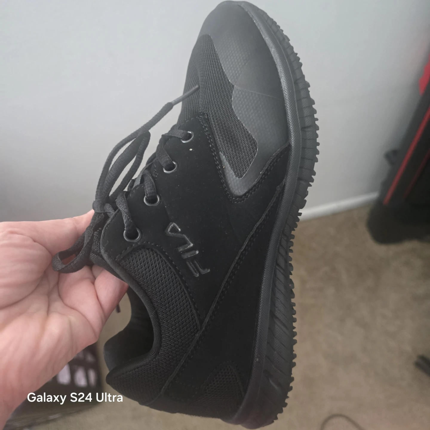 Fila Black ASTM F2913-19 Work Shoes
