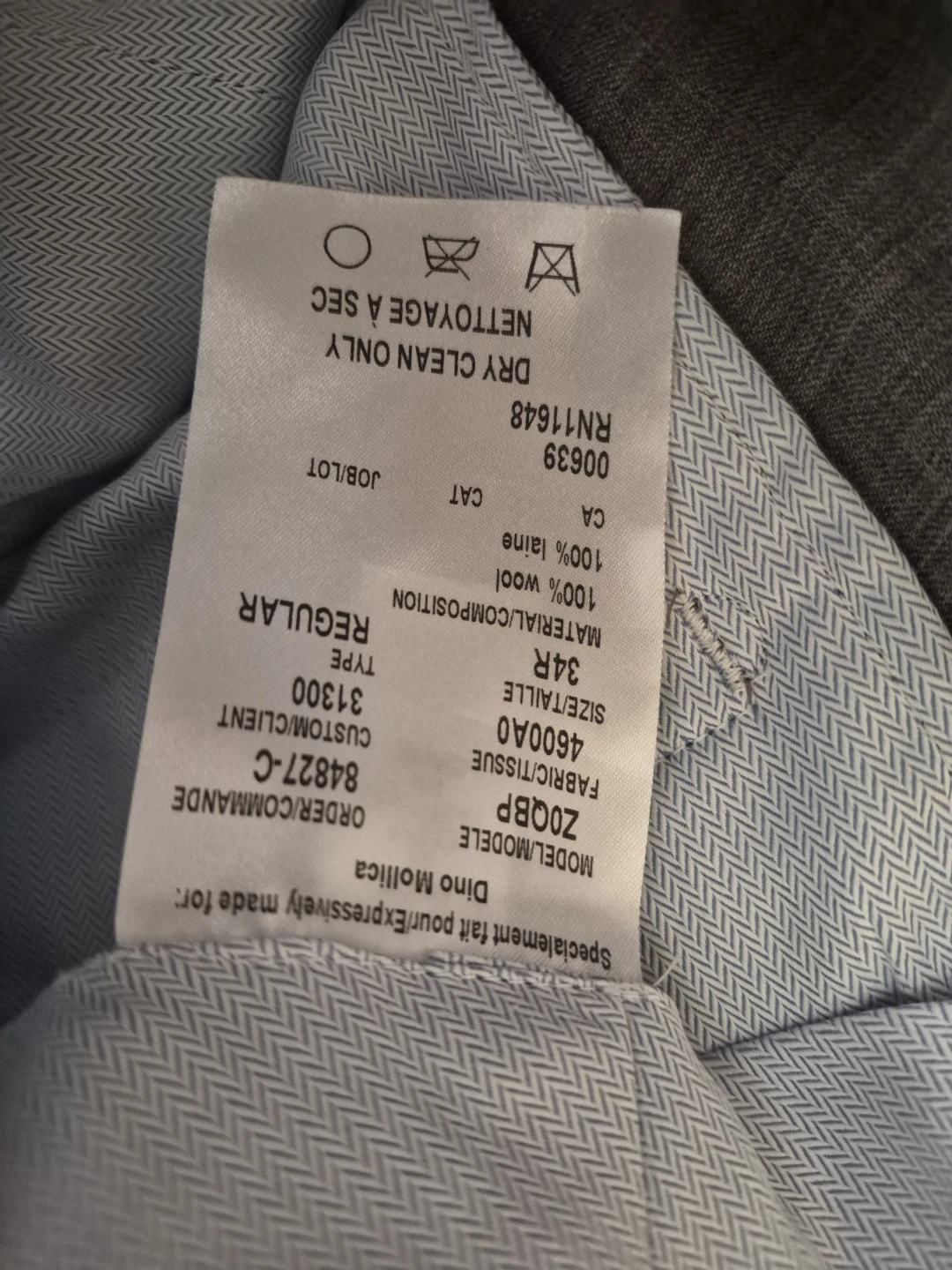 The Suit Shop Ltd. Grey Wool Suit - 34R - photo 2
