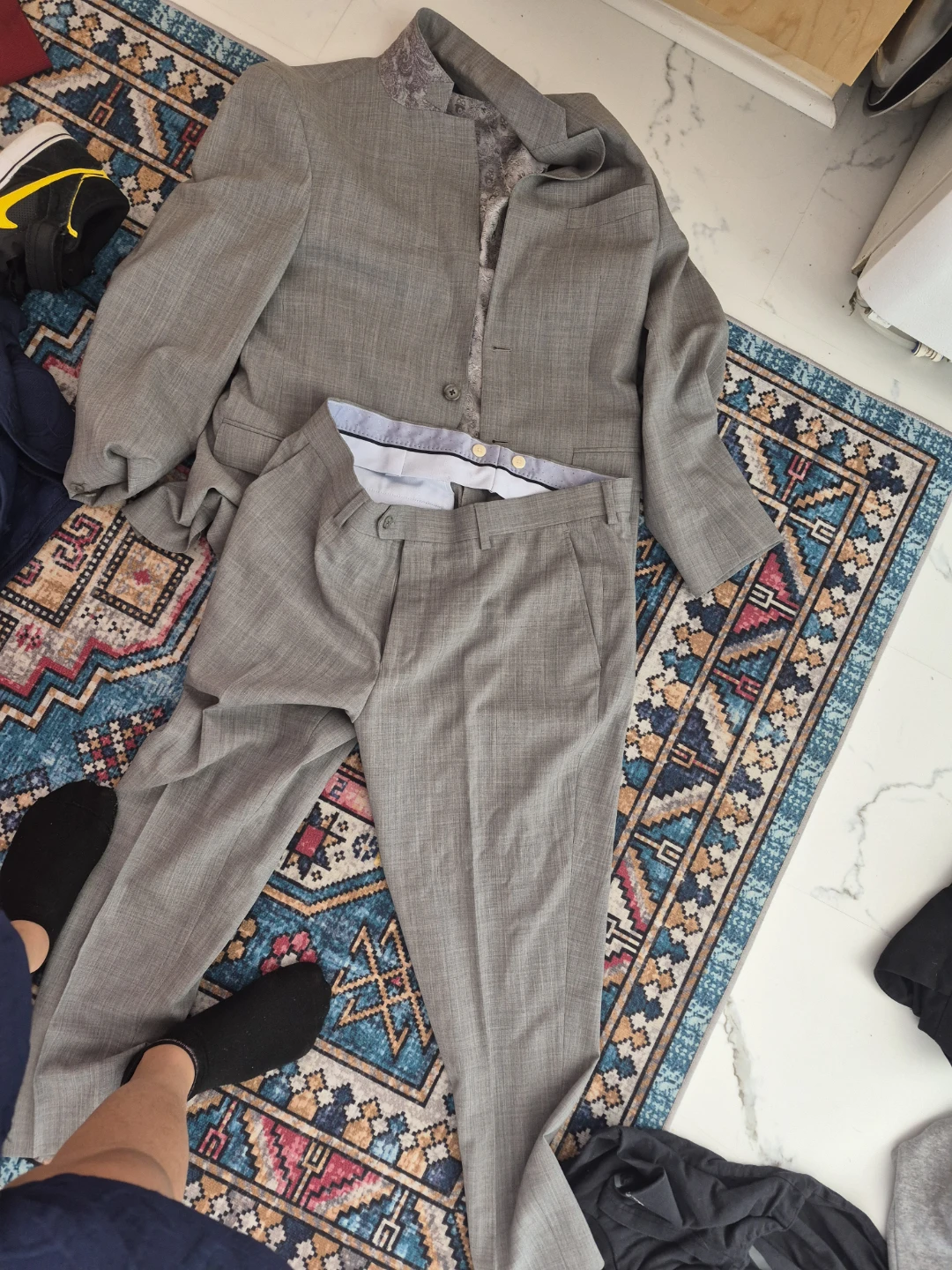 The Suit Shop Ltd. Grey Wool Suit - 34R - photo 4