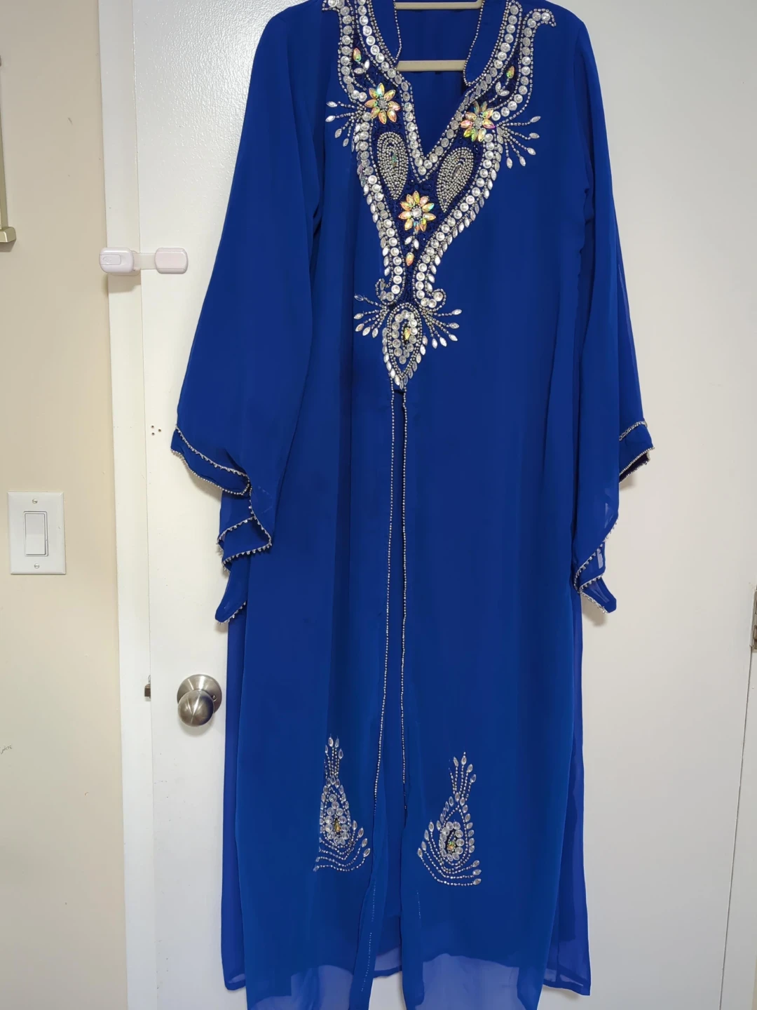 Royal Blue Embellished Kaftan