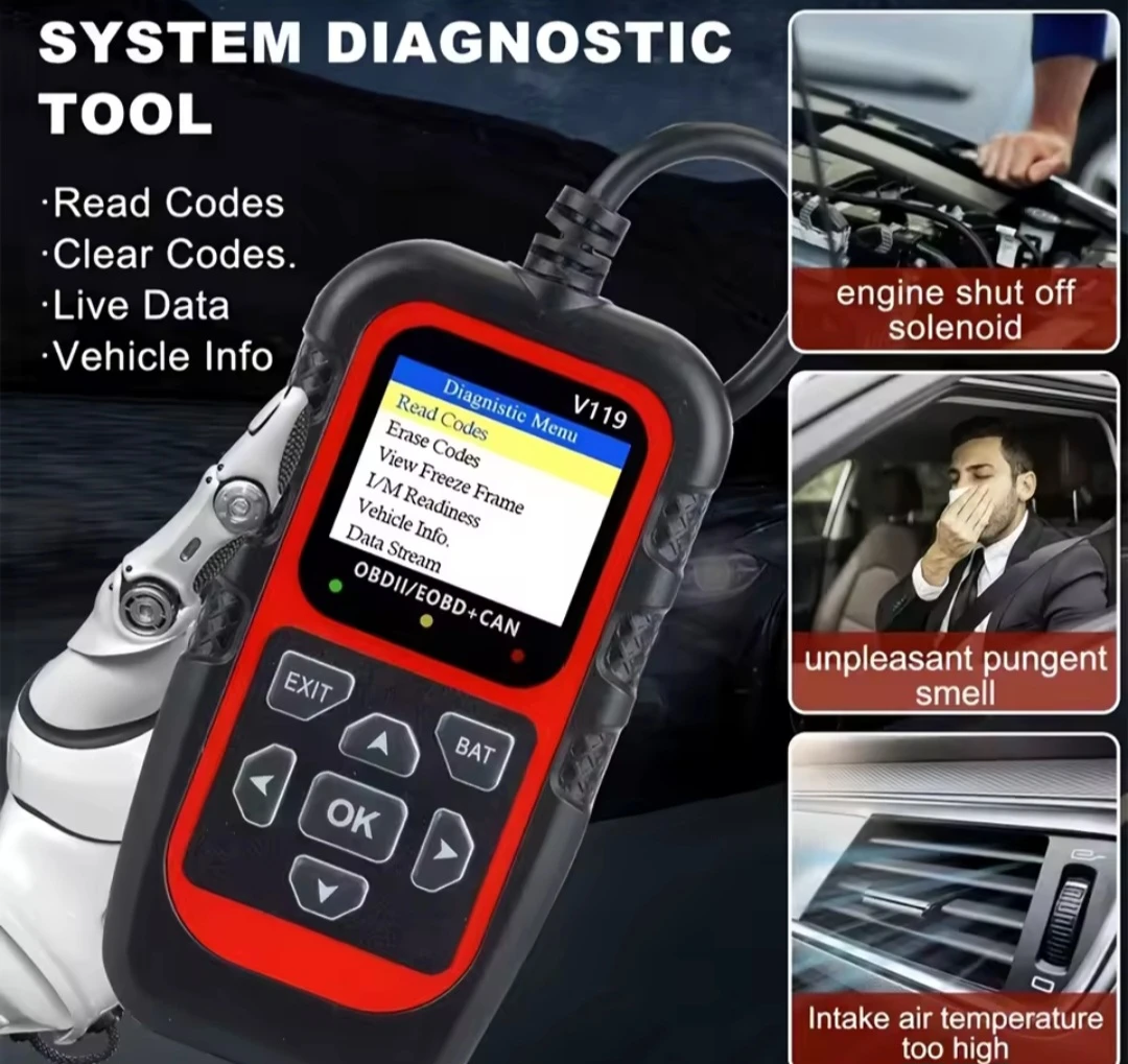 V119 OBDII/EOBD+CAN Diagnostic Scan Tool