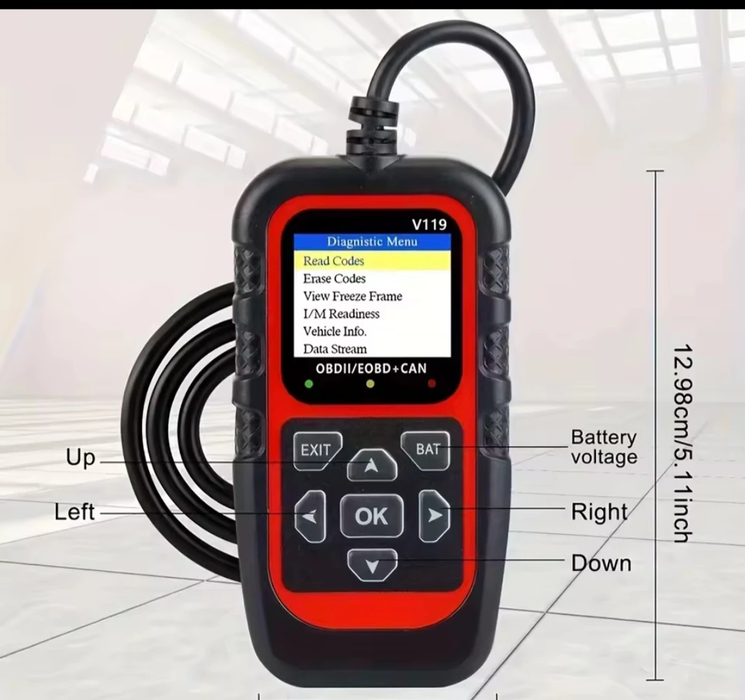 V119 OBDII/EOBD+CAN Diagnostic Scan Tool - photo 3