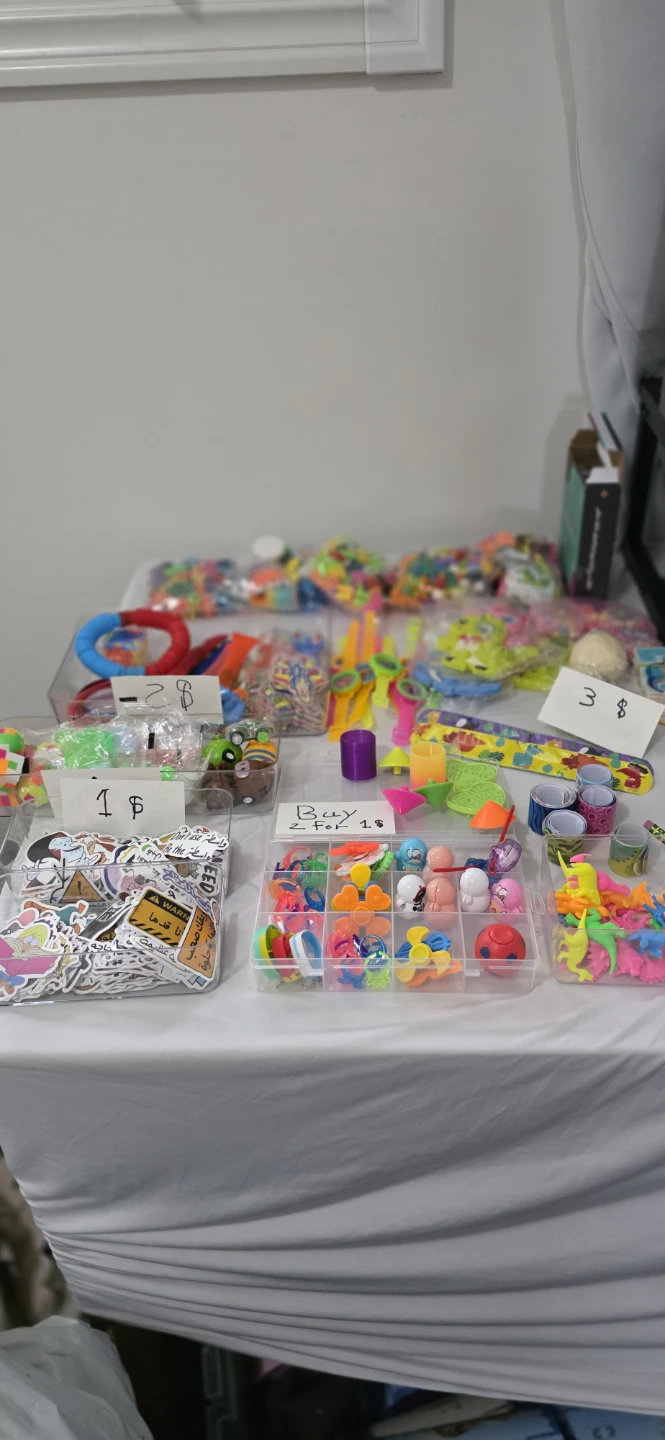 Assorted Fidget Toys and Craft Supplies