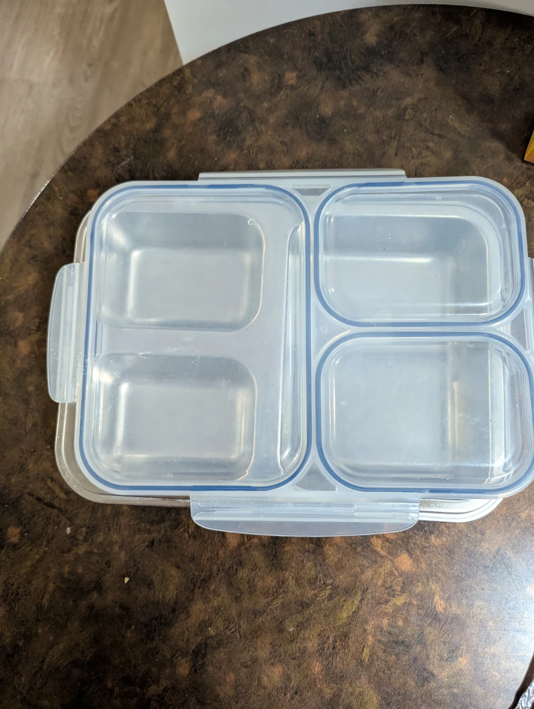 Loblaws 3-Compartment Stainless Steel Lunch Tray