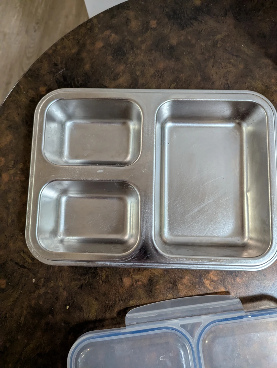 Loblaws 3-Compartment Stainless Steel Lunch Tray - photo 2