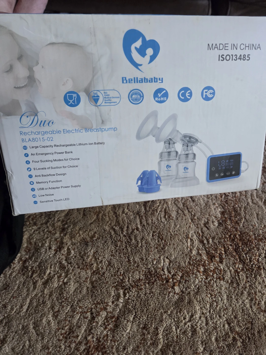 Bellababy Duo Rechargeable Electric Breastpump BLA8015-02