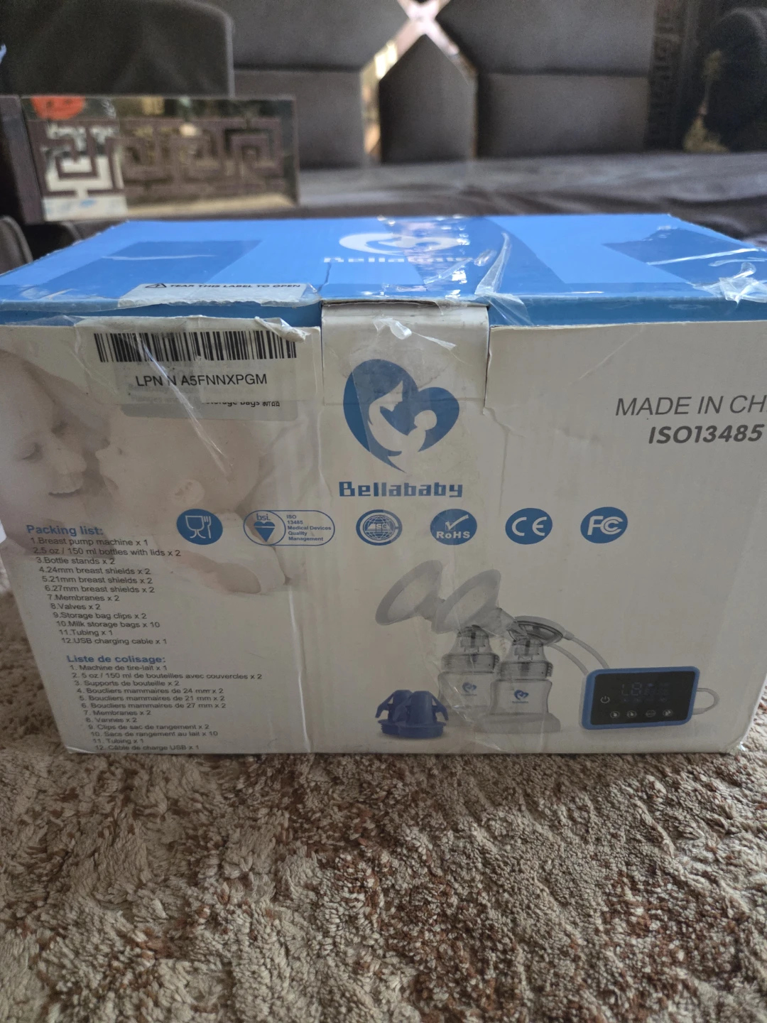 Bellababy Duo Rechargeable Electric Breastpump BLA8015-02 - photo 4