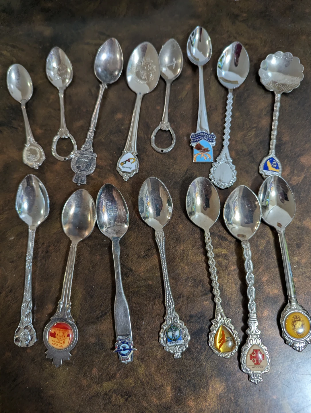 Collection of 14 Decorative Souvenir Spoons - photo 2