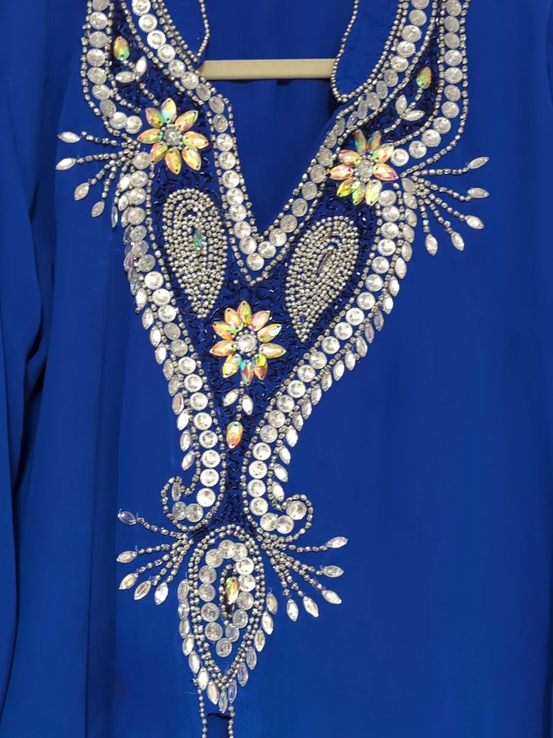Royal Blue Embellished Kaftan - photo 2