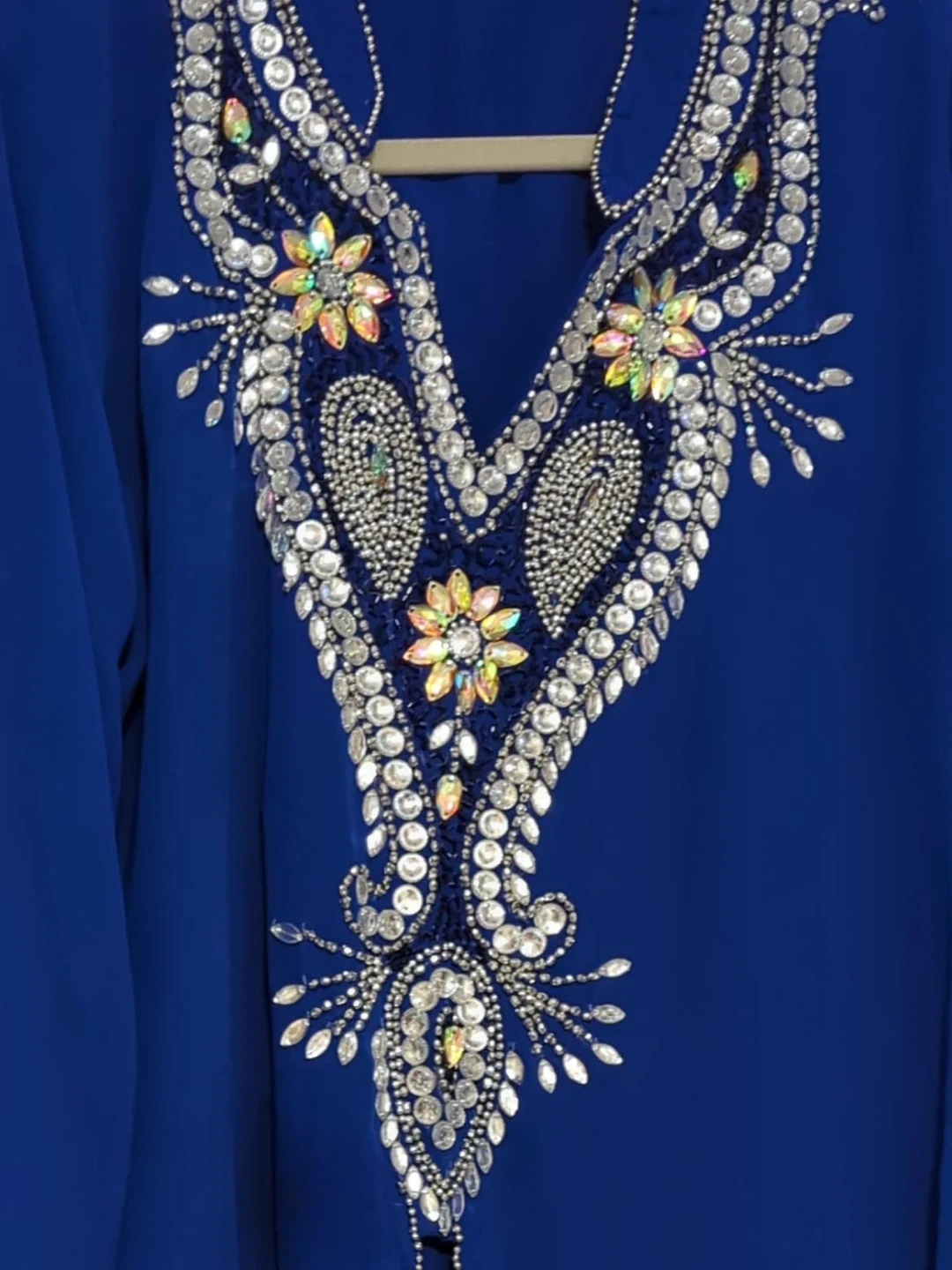 Royal Blue Embellished Kaftan - photo 4
