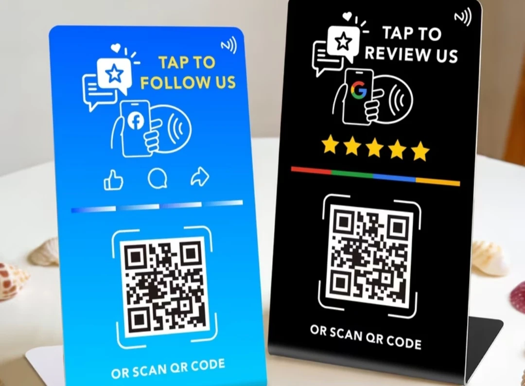 Business Social Media & Review QR Code Stand - photo 2