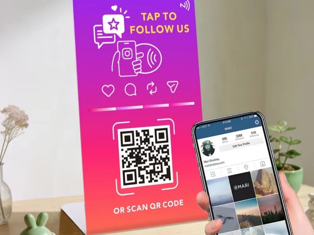 Business Social Media & Review QR Code Stand - photo 4