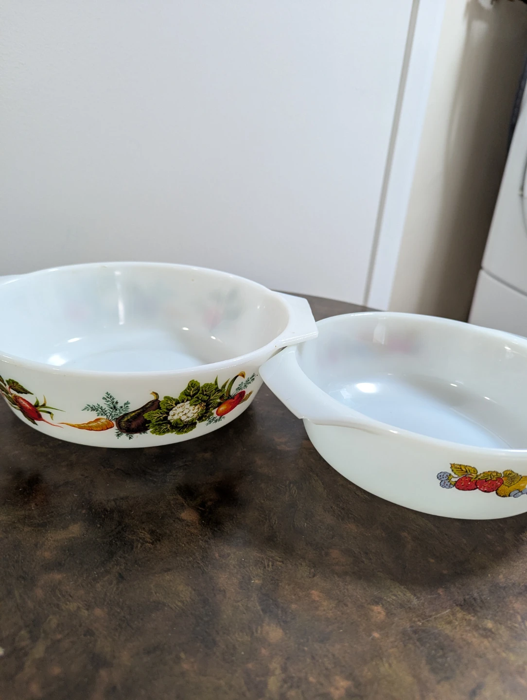 Pyrex Oval Casserole Dish with Vegetable Pattern - Set of 2 - photo 3