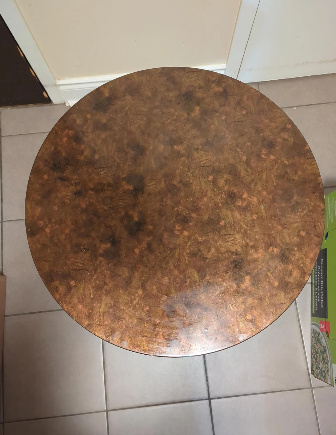 Round Metal Side Table - photo 2