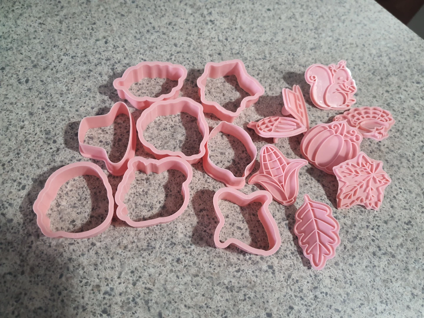 Silicone Muffin Cups  and plastic cookie cutters