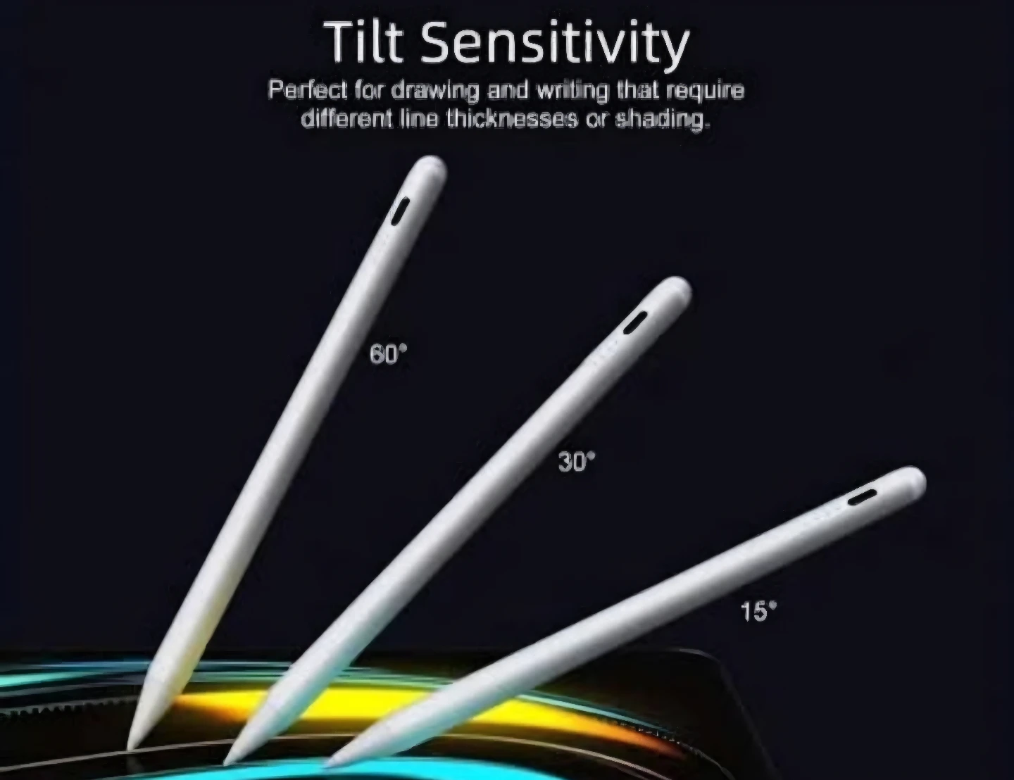 White Stylus Pen for iPad with USB C Cable and Extra Tips - photo 3