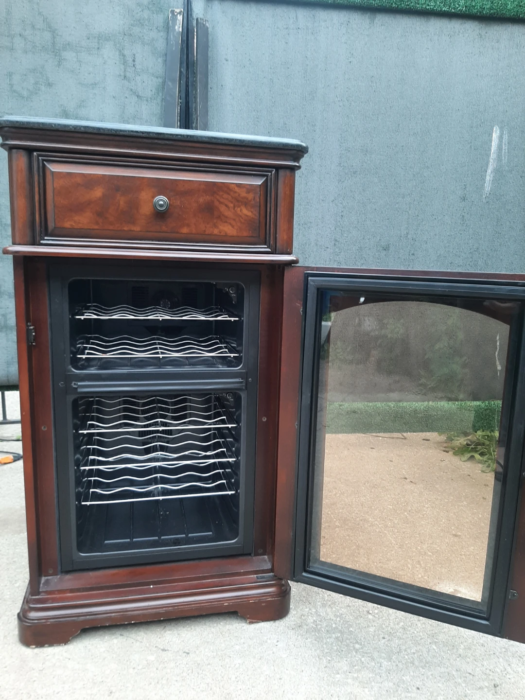 Wooden Wine Fridge with Drawer - photo 3