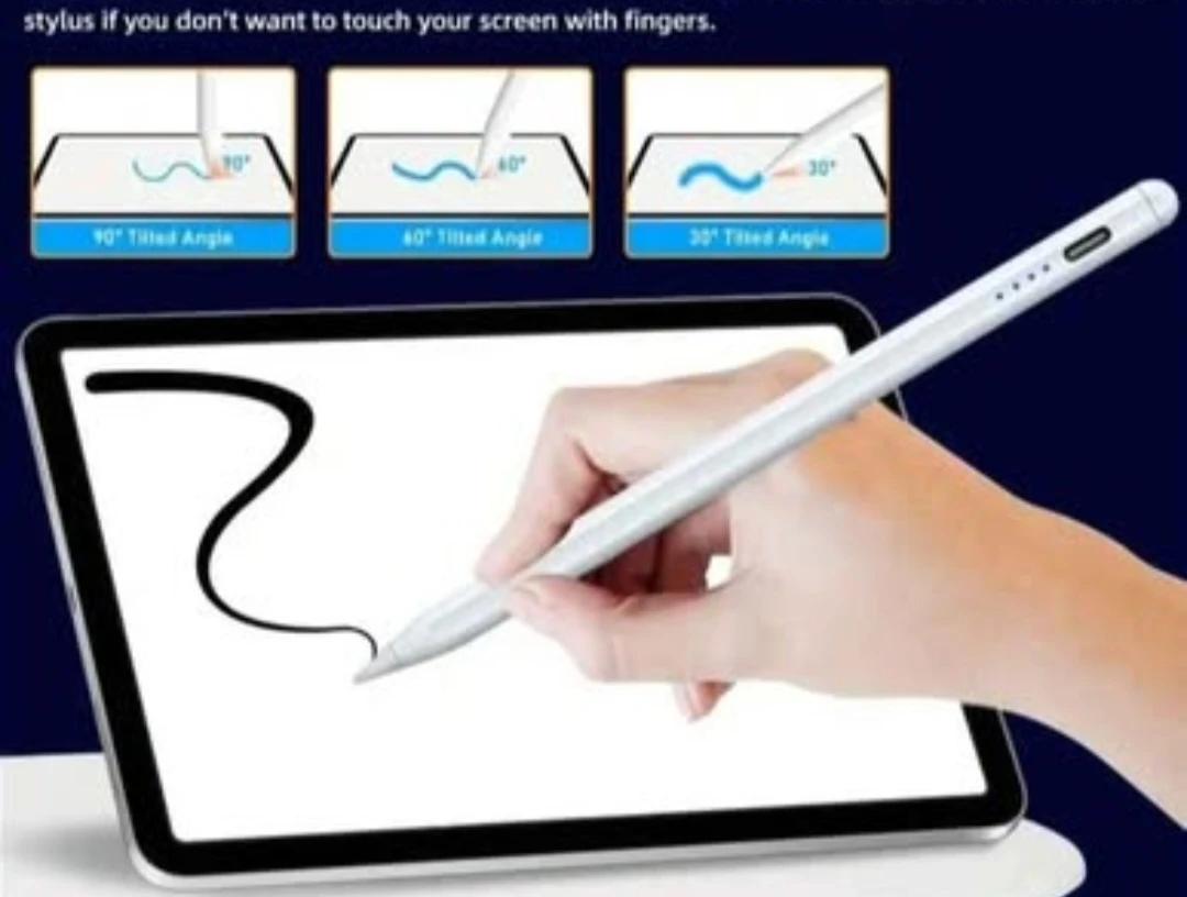 White Stylus Pen for iPad with USB C Cable and Extra Tips - photo 4