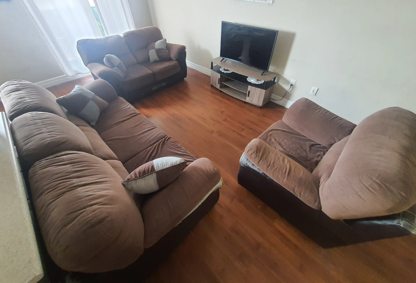 Brown Sofa Set
