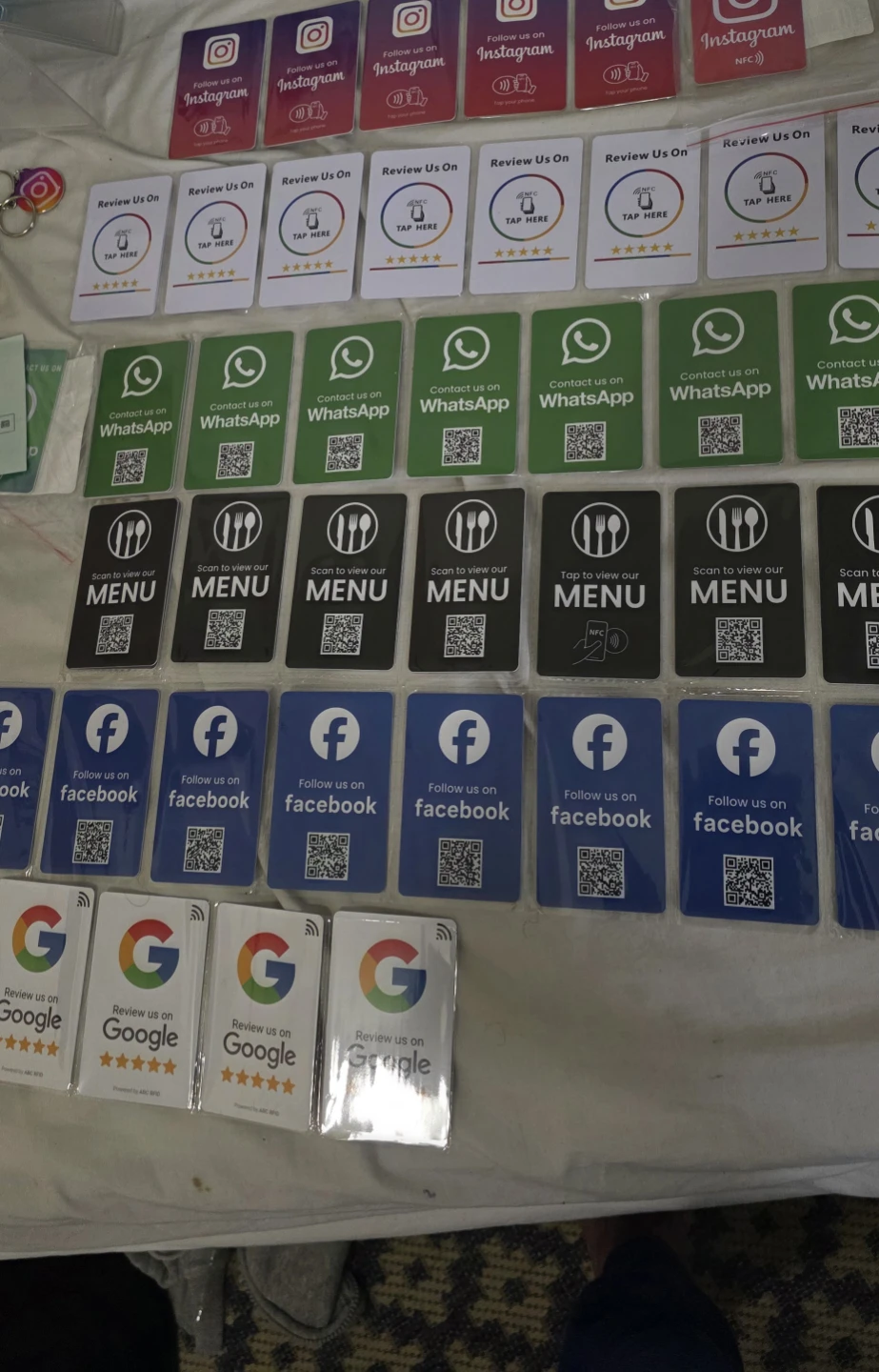 Assorted NFC Tap & QR Code Business Cards
