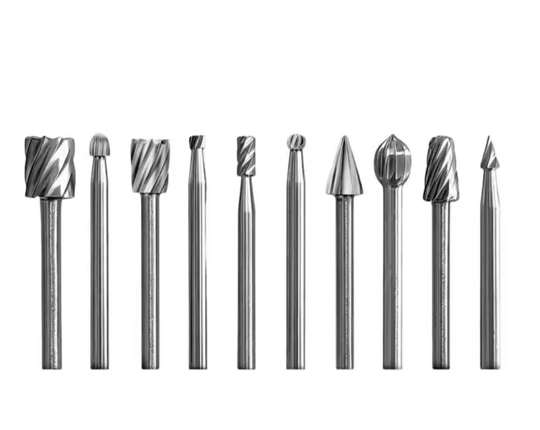 10pc Rotary File Set Carving Burr Bits - photo 3