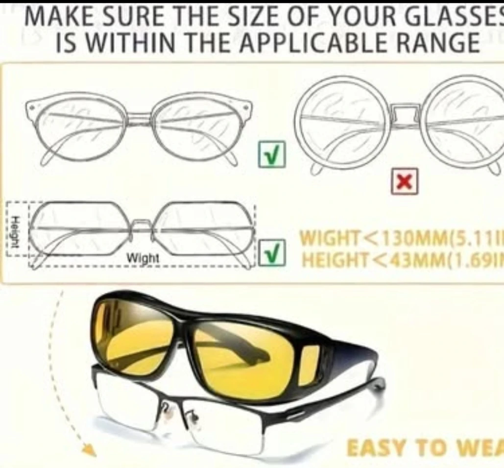 HD Vision WrapArounds Night Driving Glasses - photo 3
