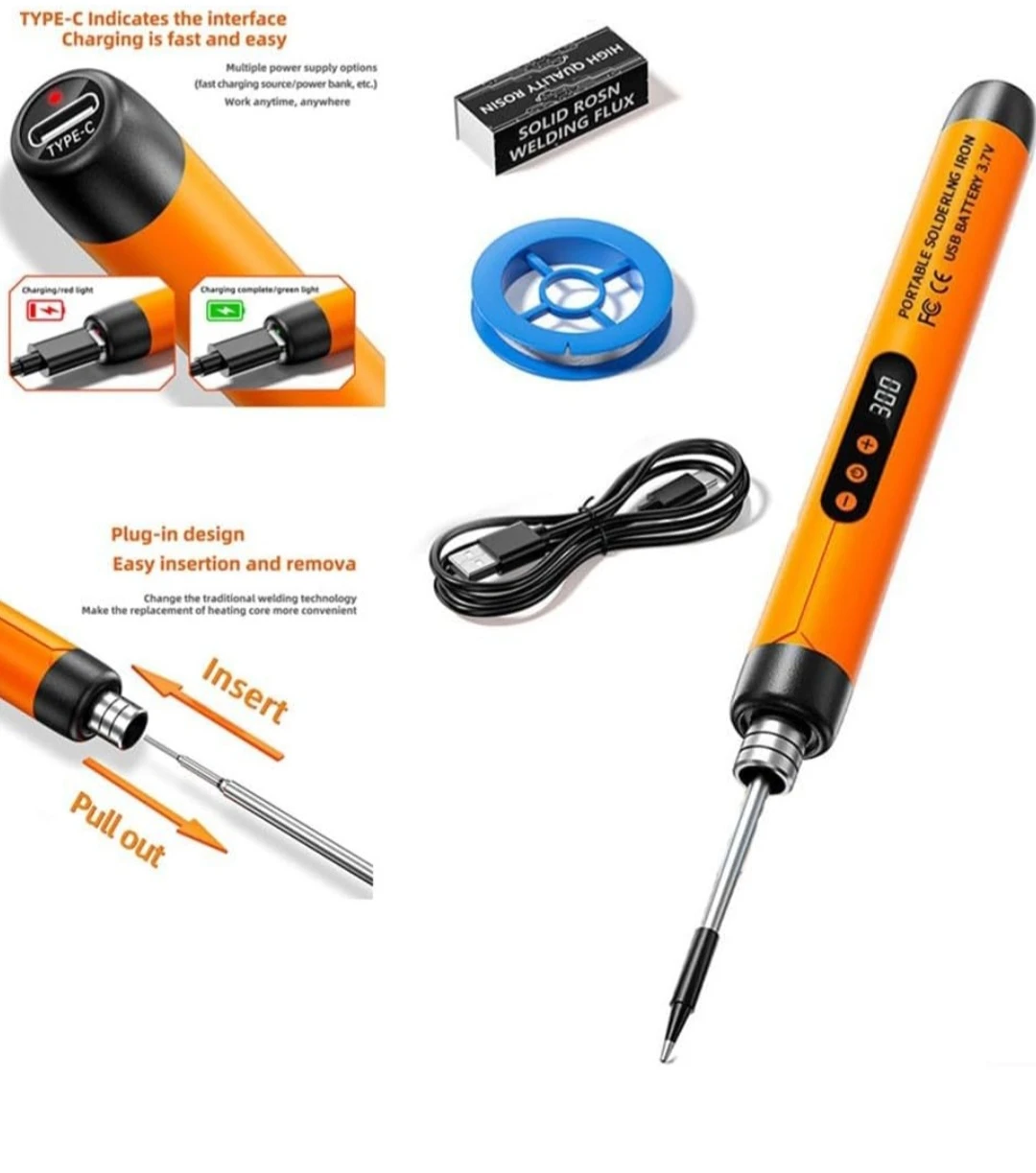 Portable Soldering Iron Kit - USB Recharge - photo 2