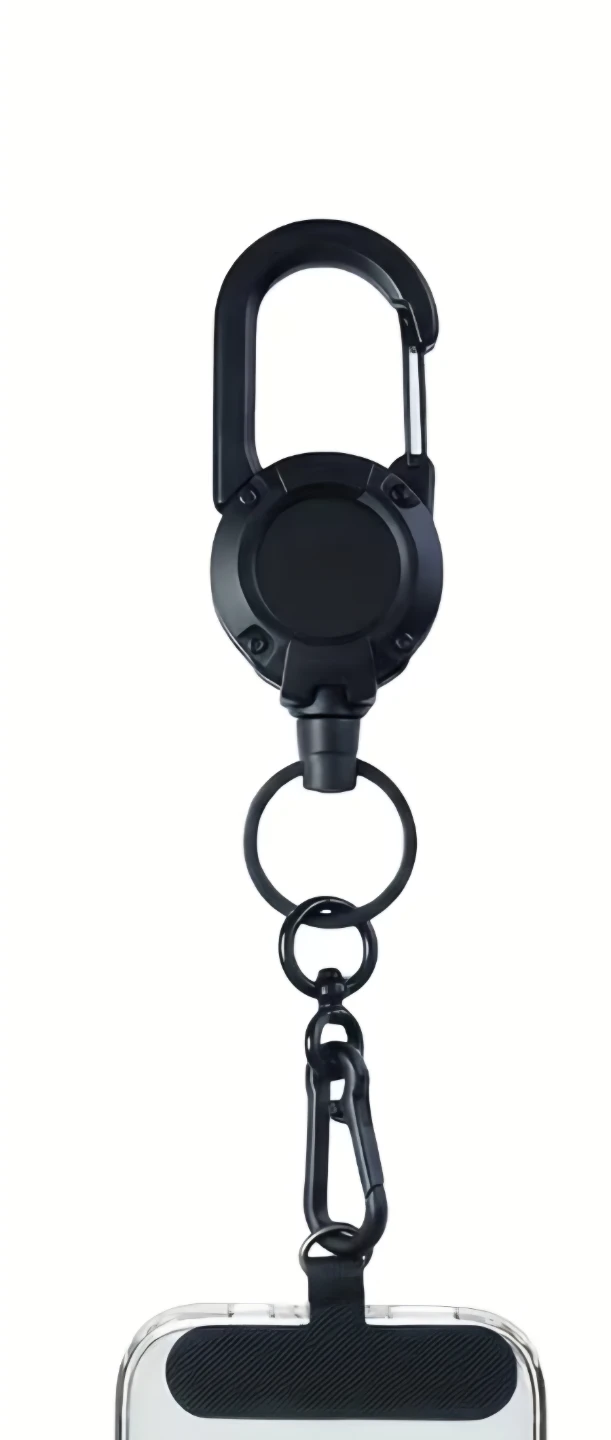Retractable Keychain Lanyard with Carabiner Clip - photo 3