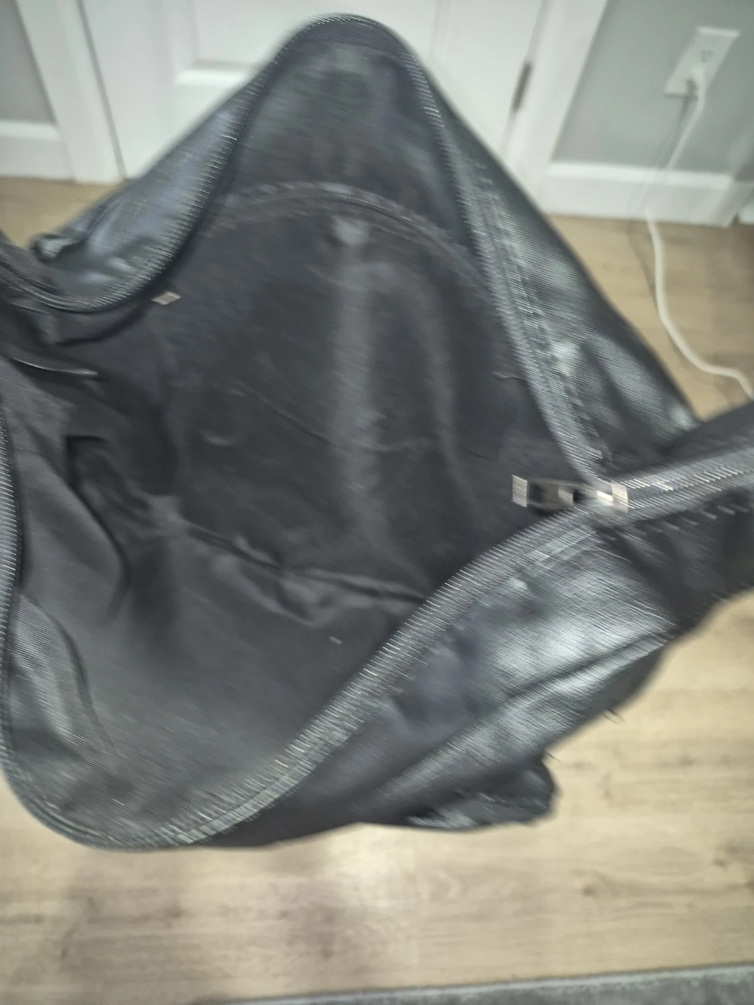 Black Faux Leather Shoulder Bag - photo 2