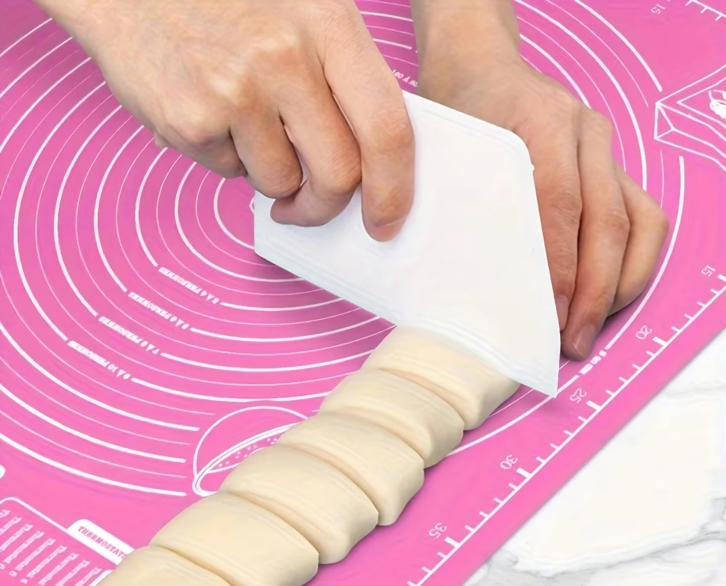 Pink Silicone Baking Mat with Measurements - photo 4